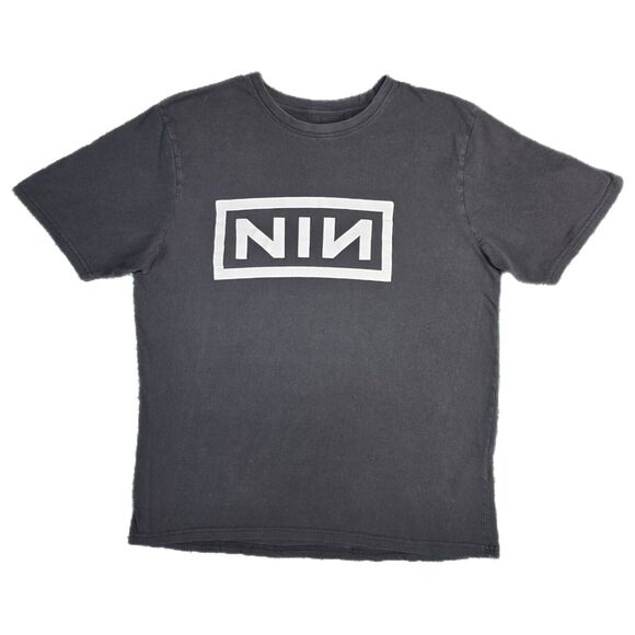Unbranded Other - Nine Inch Nails Shirt Large Black NIN Logo Rock Band Tee Music Vintage Style Vtg